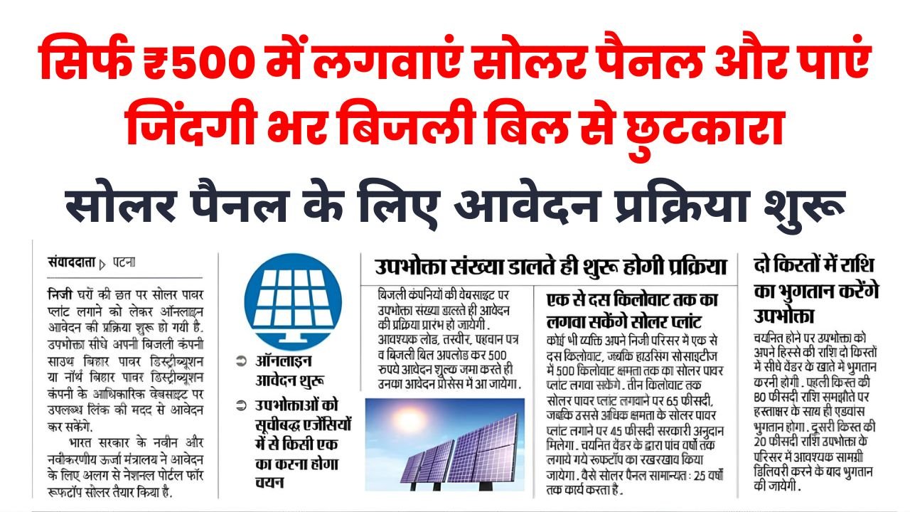 Solar Panel Yojana